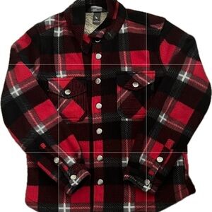 Eddie Bauer Red and Black Plaid Jacket